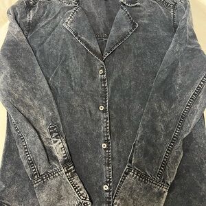 PAIGE Dark Wash Denim Shirt